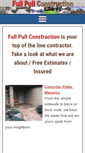 Mobile Screenshot of fullpullconstruction.com