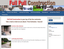 Tablet Screenshot of fullpullconstruction.com